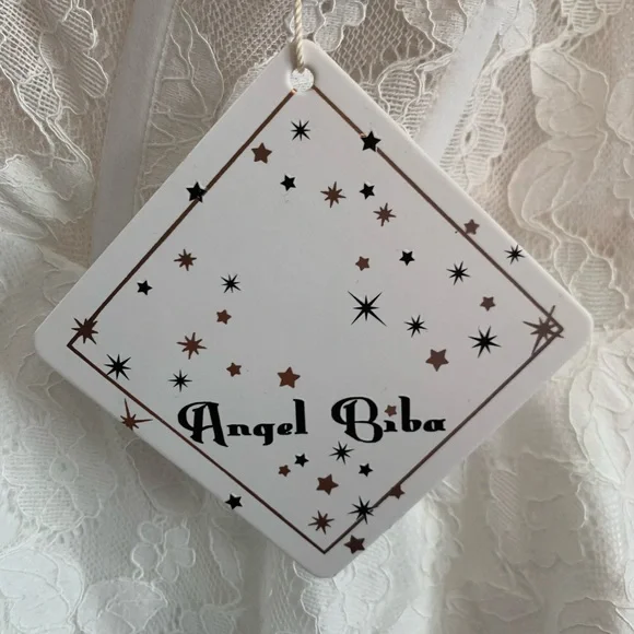 NWT Angel Biba White Corset Top Mini Dress Size M - Picture 7 of 7